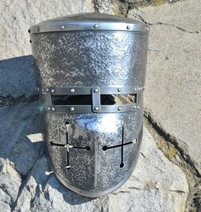 MÉDIÉVALE CASQUE CRUSADER, 13ÈME SIÈCLE - CASQUES MÉDIÉVAUX{% if kategorie.adresa_nazvy[0] != zbozi.kategorie.nazev %} - ARMURES ET BOUCLIERS{% endif %}