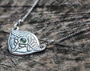 SPRING of the MOLDAU - Moldavite, silver necklace