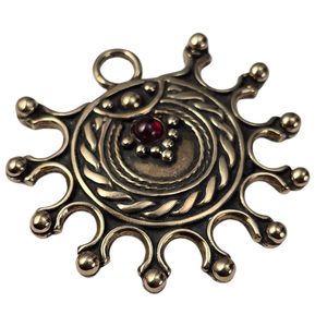DEVANA, Slavic solar pendant, bronze