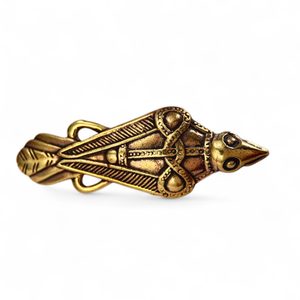 VIKING RAVEN BROOCH, Oland, Sweden, bronze brooch