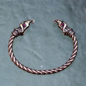 Huginn and Muninn, Viking Bracelet, bronze