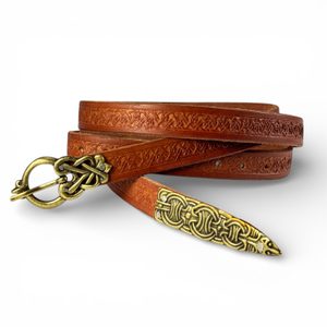 BORRE Viking Belt embossed brown