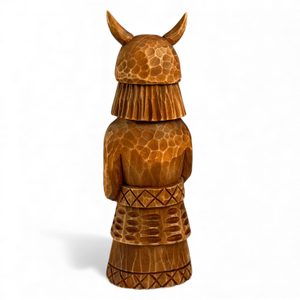 VELES, SLavic God, hand carved wooden statue