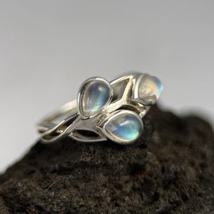 ELVEN, ring, moonstone silver 925/1000