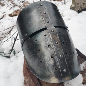 Médiévale casque Crusader, 13ème siècle