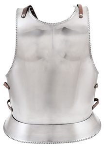 Armure Gothique, Plastron et Dos, acier d'1,2 mm d'épaisseur