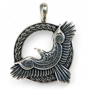 HUGINN et MUNNIN - pendentif, argent