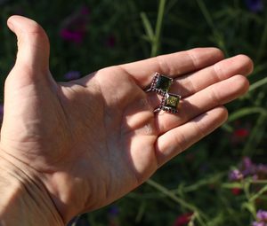 SLAVKA, SILVER EARRINGS, MOLDAVITE, GARNET - MOLDAVITES, CZECH{% if kategorie.adresa_nazvy[0] != zbozi.kategorie.nazev %} - SILVER JEWELLERY{% endif %}