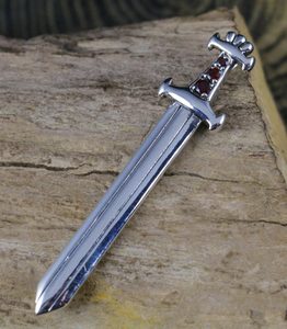 Viking épée, pendentif - grenades, argent