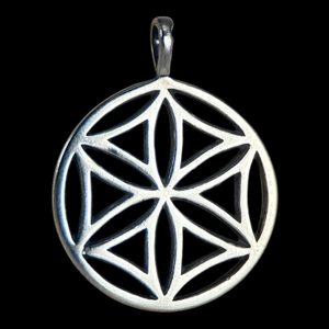 FLEUR DE SOLEIL II, pendentif en argent