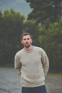 ARAN Wool sweater, Ireland men's