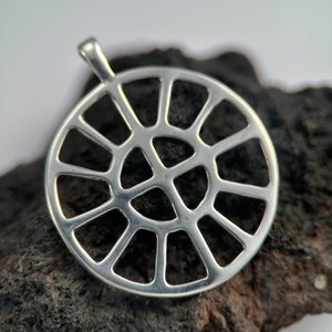 SOLAR WHEEL - TARANIS WHEEL, Hallstatt, silver replica, Ag 925