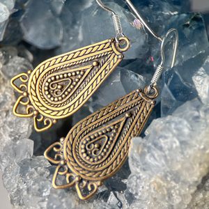LADA, bronze Slavic earrings