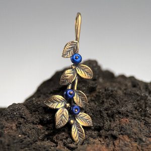 Blueberries, Pendant, bronze