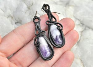 AMETHYST earrings