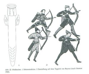Leder Köcher, frühes Mittelalter - Hedeby, Bayeux