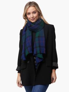 Foxford Classic Tartan Extra Fine Merino Irish Scarf