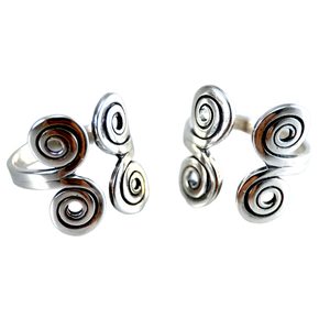 RING with spirals, Baltic, 10th century, silver 925/1000