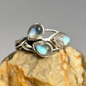 ELVEN, ring, moonstone silver 925/1000