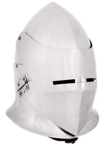 Casque à coque avec visière rabattable, acier 1,6 mm
