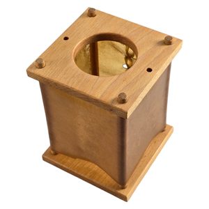 Lanterne historique - bois, parchemin, réplique décorative