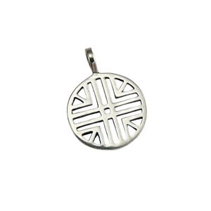 SUN SYMBOL VI, silver pendant