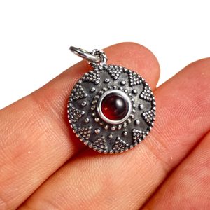 ISOLDA, Hesonit, Silber-Anhänger Ag 925