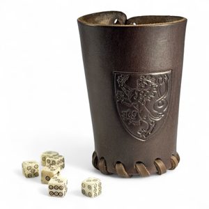 Leather dice holder - Bohemia