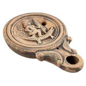 RÖMISCHE ÖL-LAMPE, CLEOPATRA-Laterne