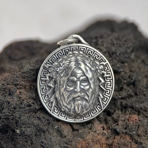 ZEUS, Dieu grec, pendentif en argent 925