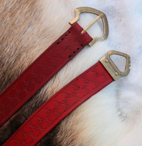 HEROLD, MEDIEVAL LEATHER BELT, RED - BELTS{% if kategorie.adresa_nazvy[0] != zbozi.kategorie.nazev %} - LEATHER PRODUCTS{% endif %}