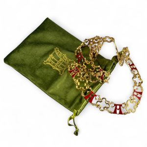 Ritter-Halskette - mittelalterlich, Messing, vergoldet