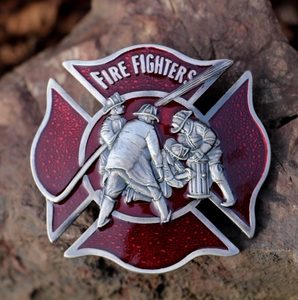 Firefighters, belt buckle