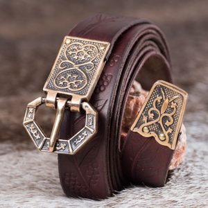 ARTHUR, luxury medieval belt, bronze
