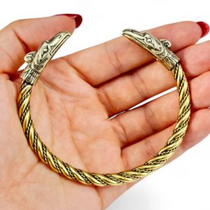 THUNDER BIRD, bracelet, brass