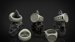 AEGISHJÁLMUR - HELM OF AWE, VIKING RING, SILVER - RINGS{% if kategorie.adresa_nazvy[0] != zbozi.kategorie.nazev %} - SILVER JEWELLERY{% endif %}