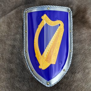 IRLANDE, COUVERCLE MÉDIÉVAL - MÉTAL, FAIT À LA MAIN - BOUCLIERS PEINTS ET DÉCORATIFS{% if kategorie.adresa_nazvy[0] != zbozi.kategorie.nazev %} - ARMURES ET BOUCLIERS{% endif %}