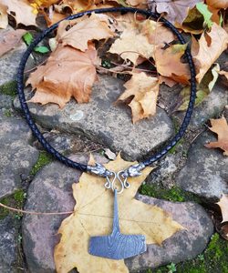 HEIMIR, THOR'S HAMMER, DAMASCUS STEEL - BOLO - VIKING PENDANTS{% if kategorie.adresa_nazvy[0] != zbozi.kategorie.nazev %} - JEWELLERY - BRONZE, ZINC{% endif %}