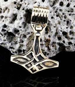 BIRGIR, THORS HAMMER, BRONZE AMULETT - WIKINGERAMULETTE{% if kategorie.adresa_nazvy[0] != zbozi.kategorie.nazev %} - SCHMUCKSTÜCKE{% endif %}