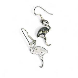 Flamingo , silver earrings Ag 925/1000