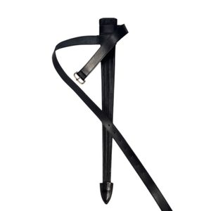 Leather scabbard for one-handed sword, black