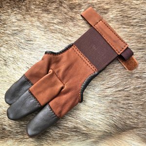 Archer's glove, three-fingered