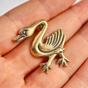 ENTE, mittelalterliches Ornament, Bronze