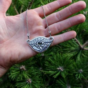 SPRING of the MOLDAU - Moldavite, silver necklace