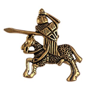 Tournament Knight, medieval pendant