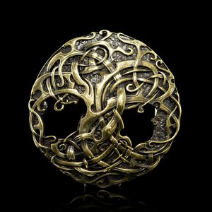 Tree of Life Belt Buckle, Brass