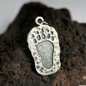 Bärentatze, Spur, Anhänger, Silber 925