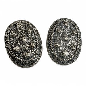 WIKINGER FIBEL, Nachbildung aus Hedeby Silber 925 - Paar, 200g