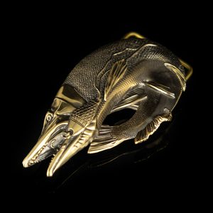 Pike, belt buckle, brass