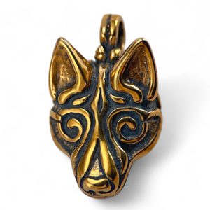 FENRIR, viking wolf pendant, bronze